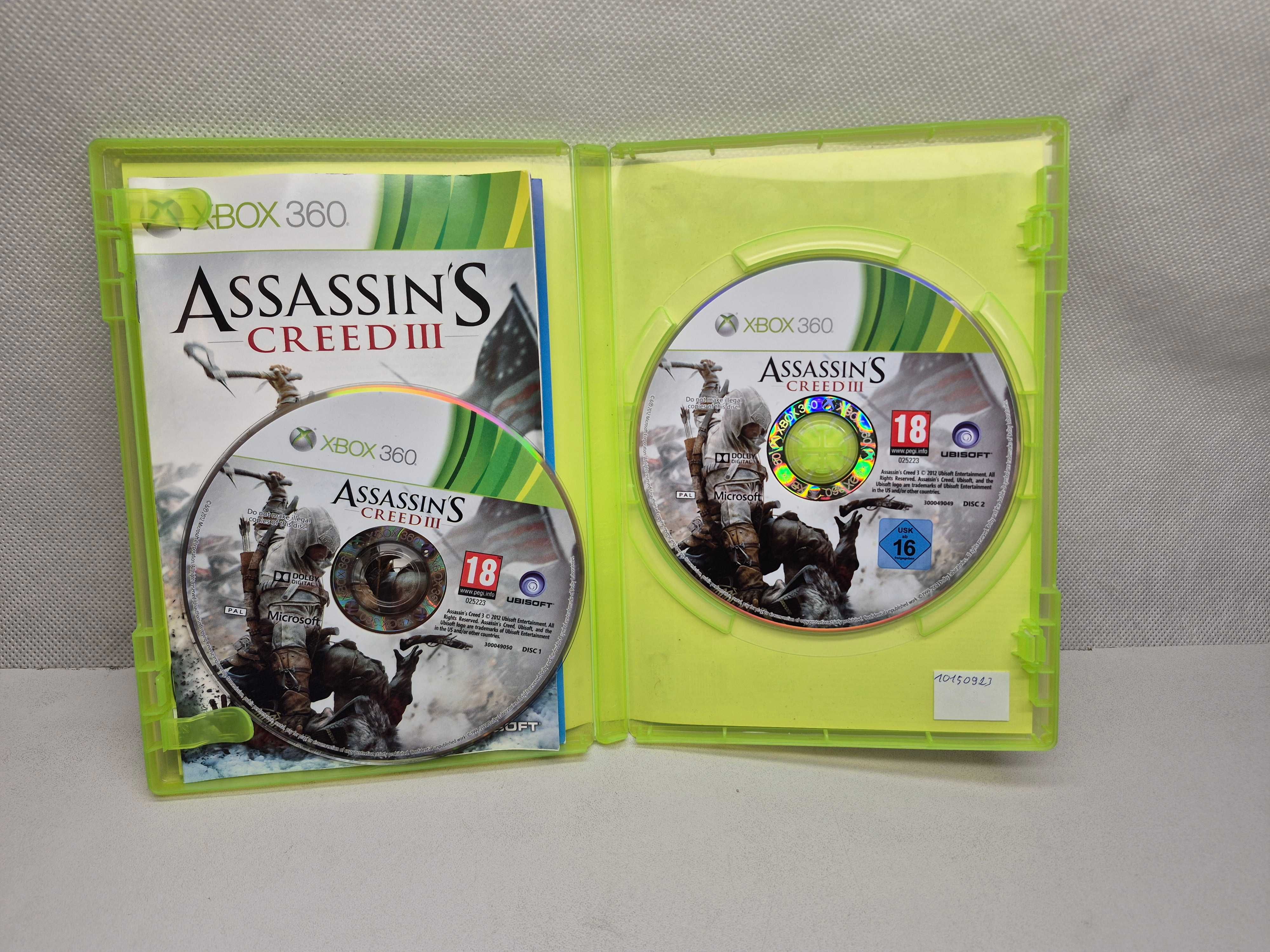Assassin's Creed III 3 Xbox 360; Komis Madej Igielna
