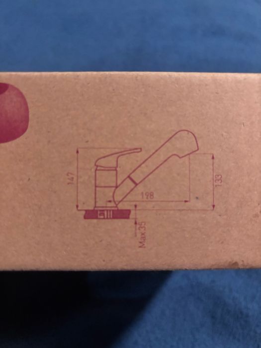 Bateria mechaniczna jednochwytowa zlewozmywakowa - piasek