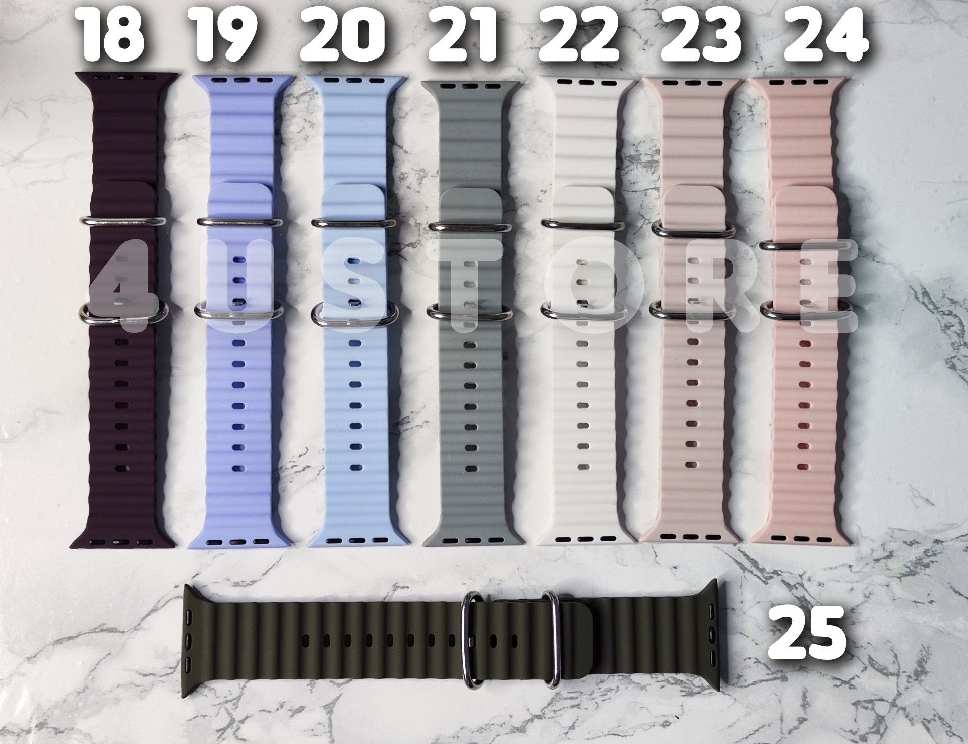 Ремешок Ocean Band на Apple Watch силиконовый ремінець браслет силікон