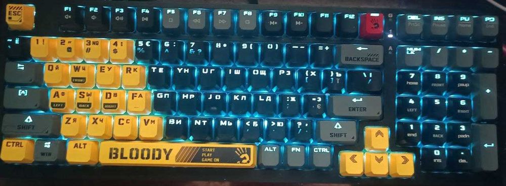 Клавіатура Bloody S98 Black Sports Lime