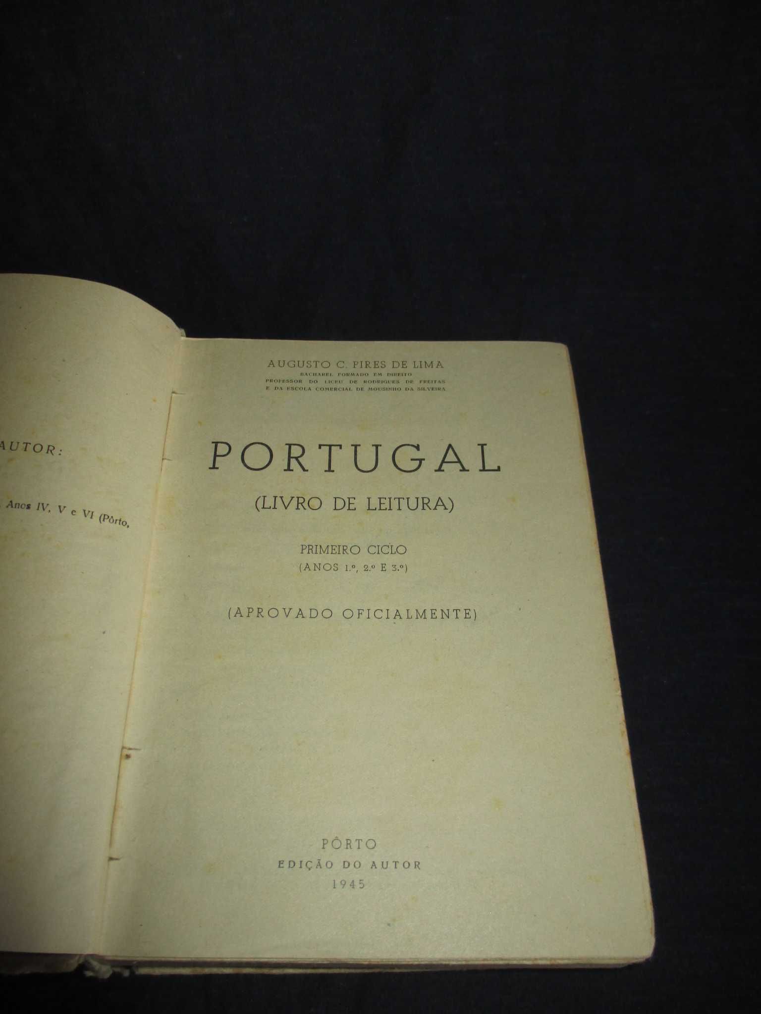 Livro Portugal Livro de Leitura Pires de Lima 1945