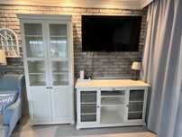 LIATORP IKEA witryna regał i komoda kredens biała