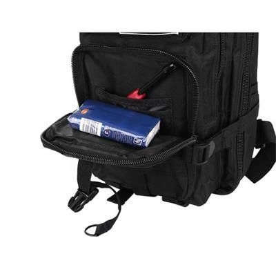 Plecak turystyczny militarny czarny mały 26l