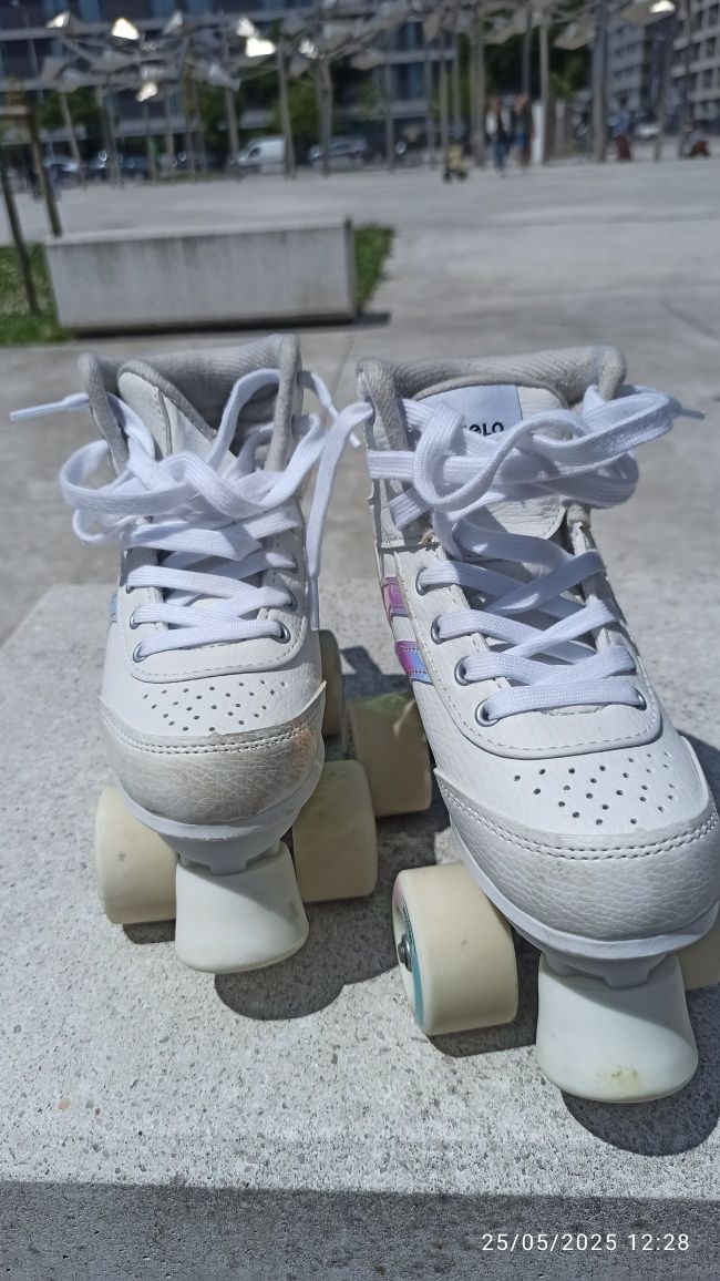 Patins oxelo brancos 33