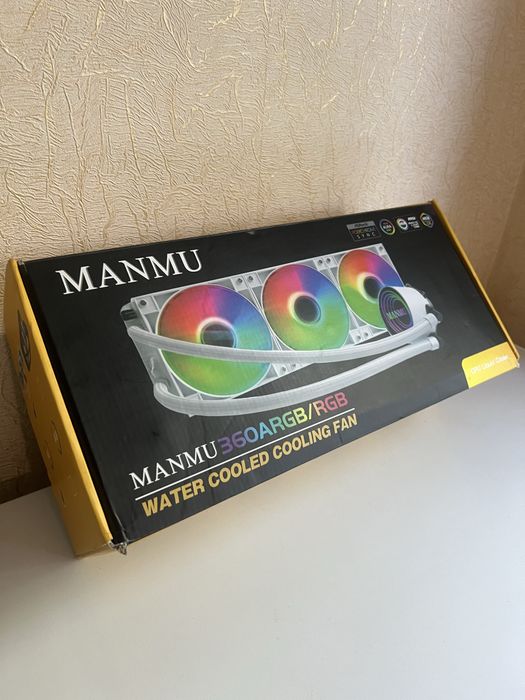 Водяне охолодження для процессора трьох секційне Manmu 360 RGB