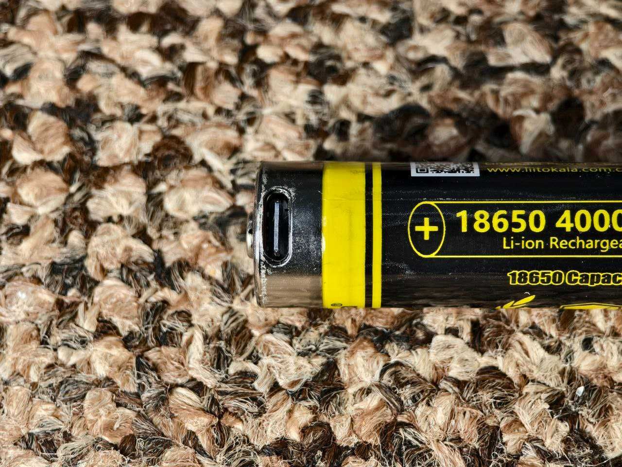 Акумулятори 18650 Liitokala King 4000Mah зарядка портом USB Type-C