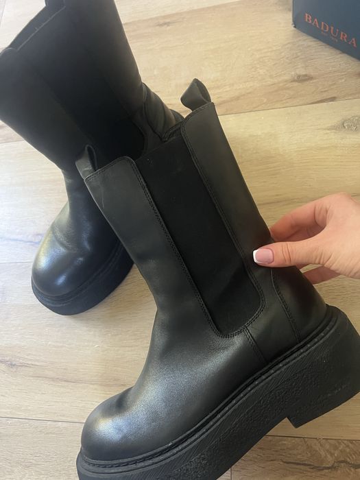 Botki Badura skorzane rozmiar 39