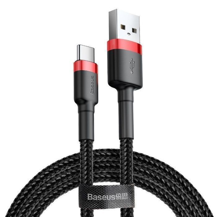 Kabel Usb Do Usb-C Baseus Cafule 2A 2M (Czerwono-Czarny)