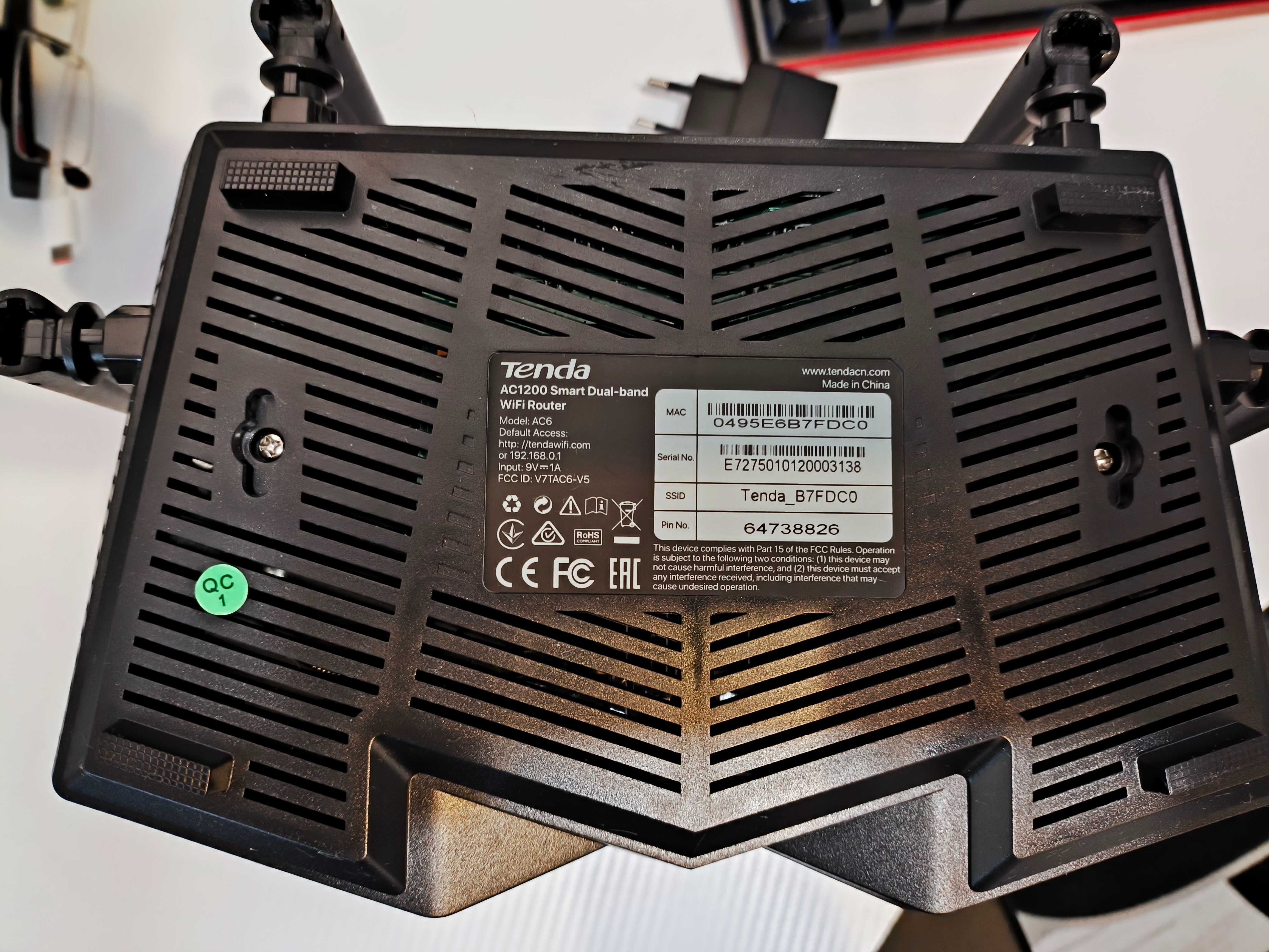Router Tenda AC6 - AC1200, 4x antena