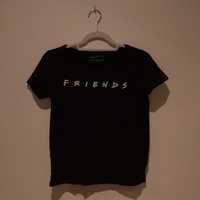 Czarny T-shirt Friends XS