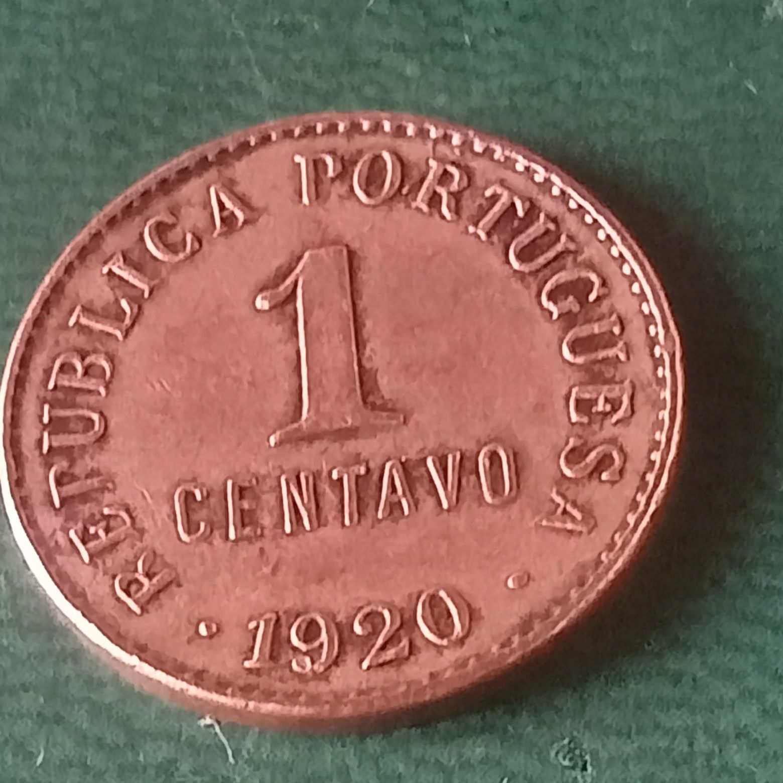 moeda de 1 centavo 1920