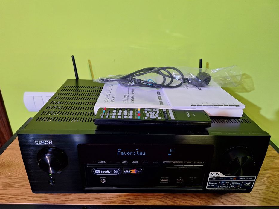 Amplituner 7.2 Denon AVR-X1300 Wifi BT 4K60p ARC DSD Atmos