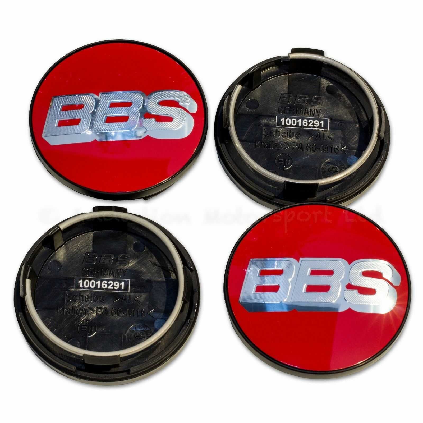 Centros/tampas de jante completos BBS com 56, 60, 65, 68 e 70mm