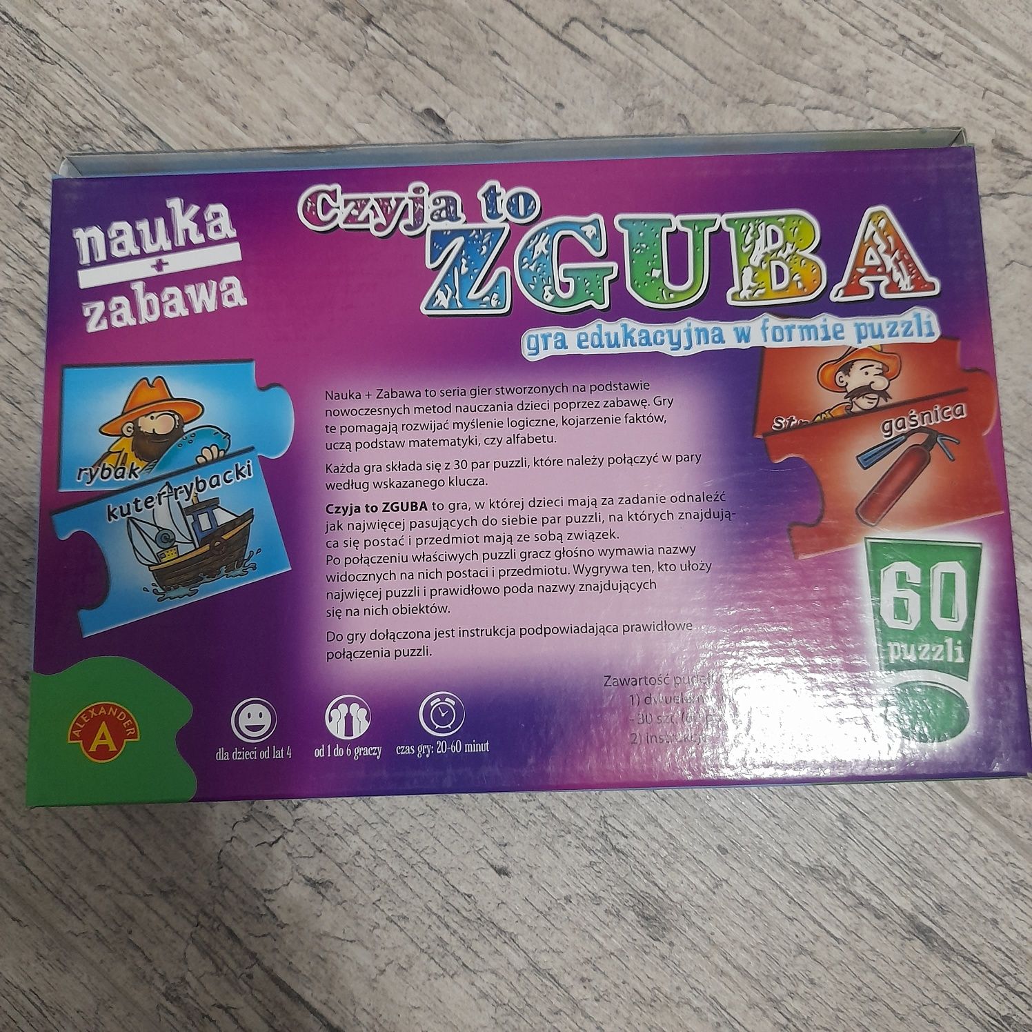 Puzzle Czyją zguba 60 szt