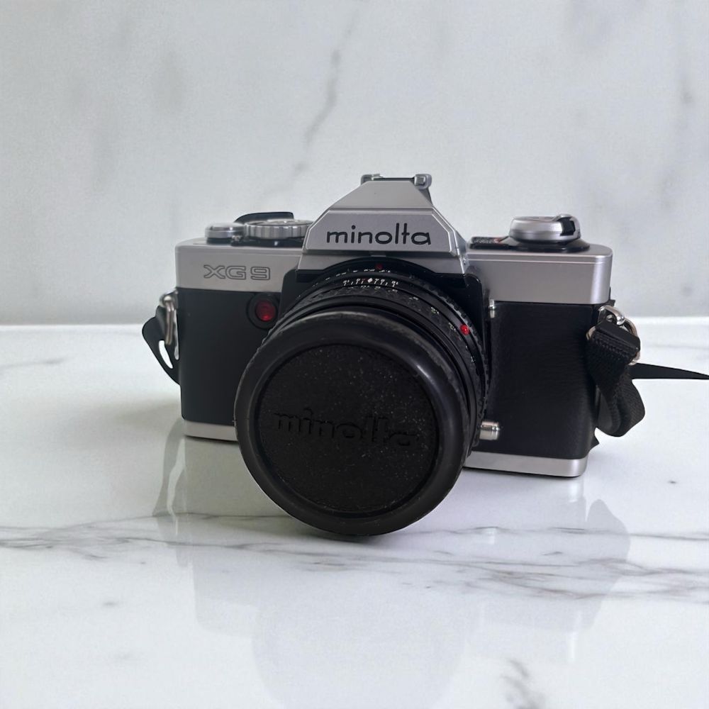 Minolta XG-9 + Obiektyw Minolta 50mm 1.1:7 klasyka analogu