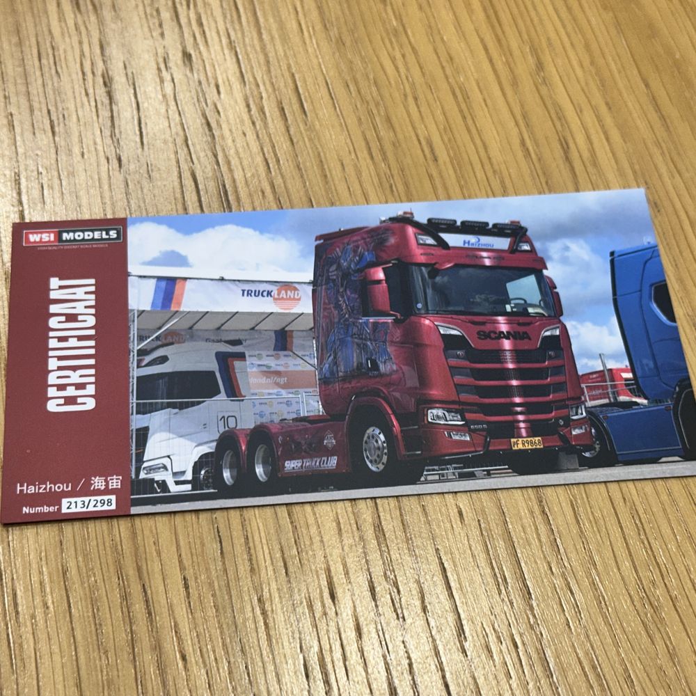 Model 1:50 WSI Scania S Highline 6x2