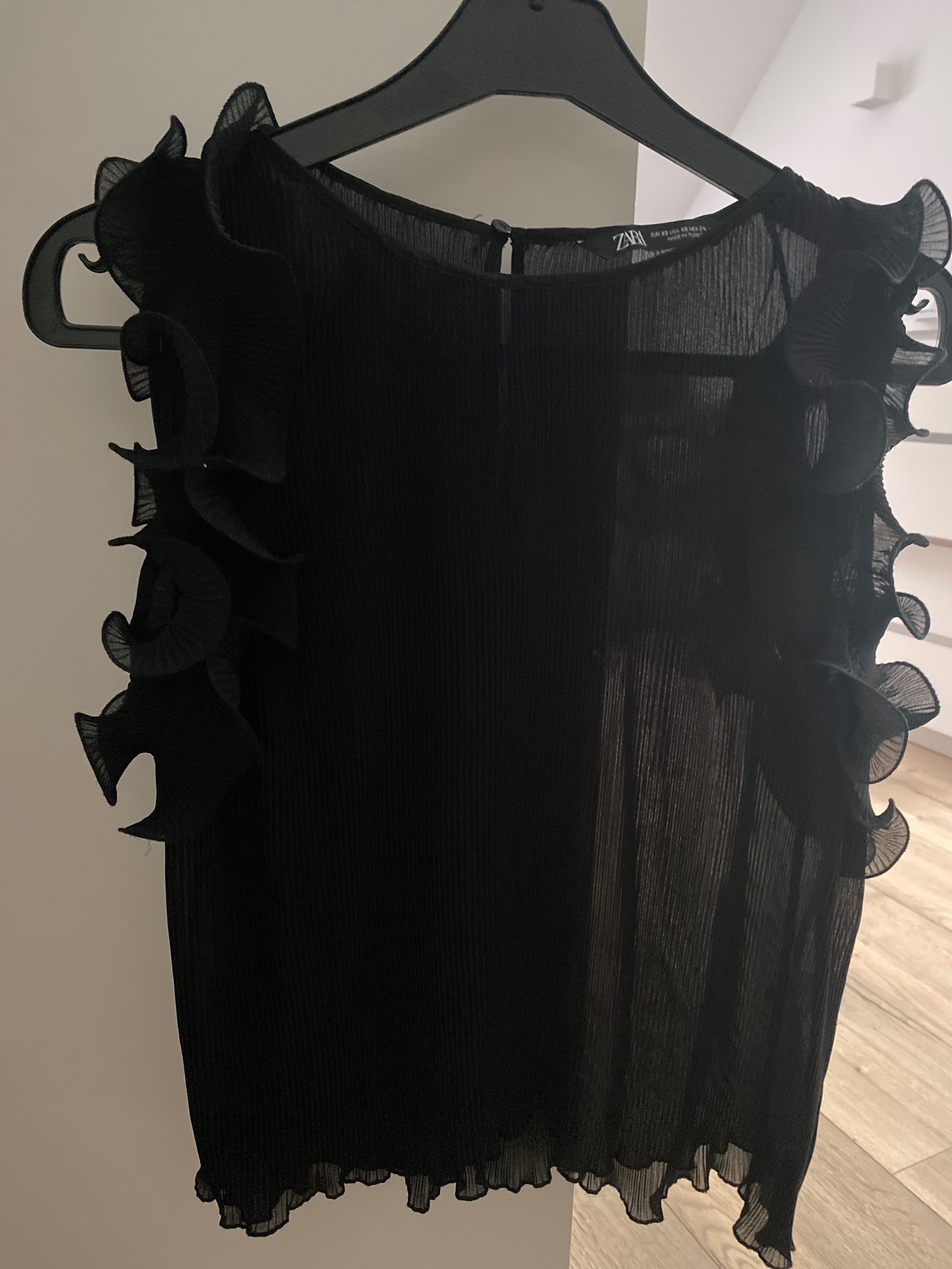 Bluzeczka Zara czarna oversize