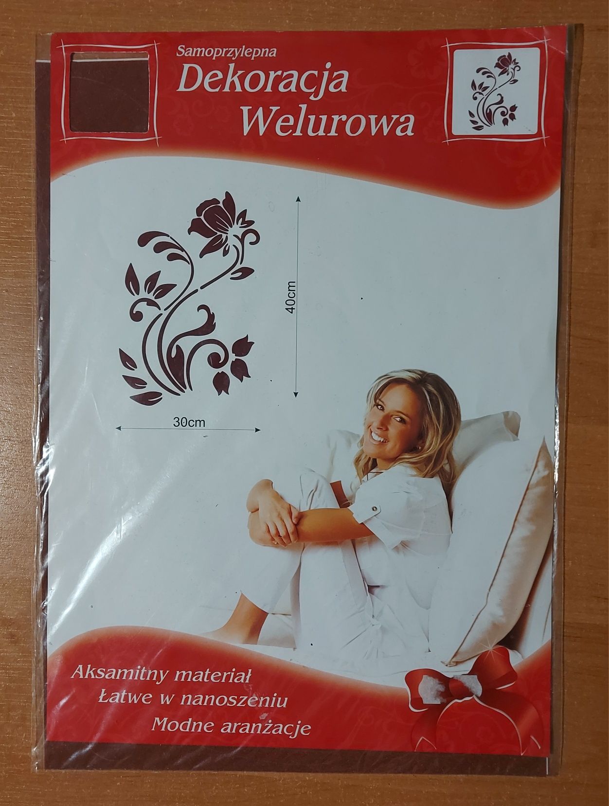 Samoprzylepna dekoracja welurowa