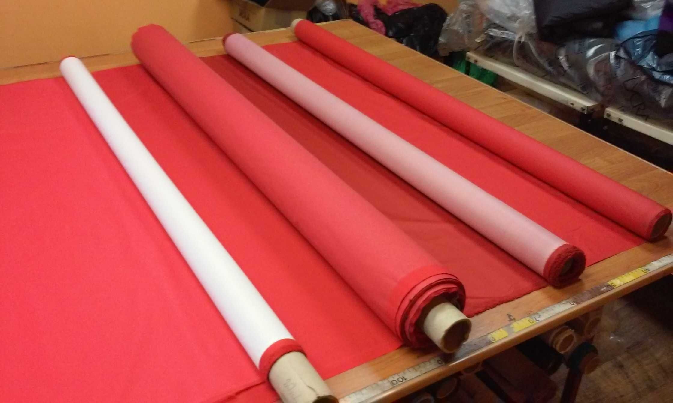Tkaniny materiały czerwone na markizy żagle słoneczne meble ogrodowe