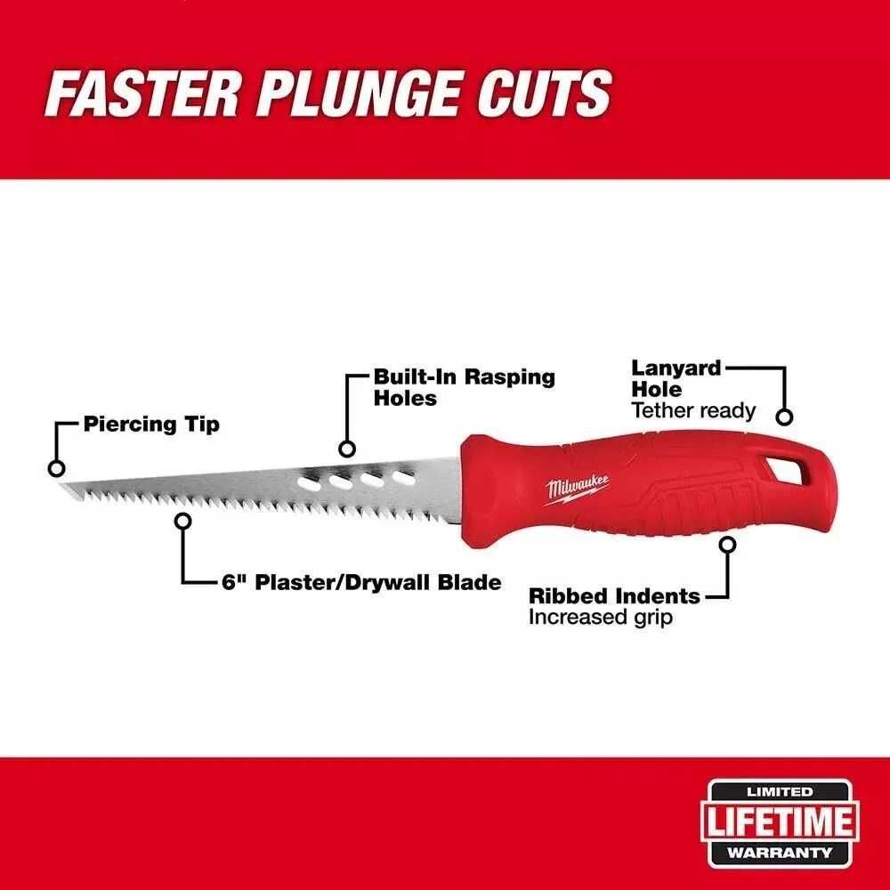 Milwaukee 48-22-0104 ручная пила ножовка по гипсокартону