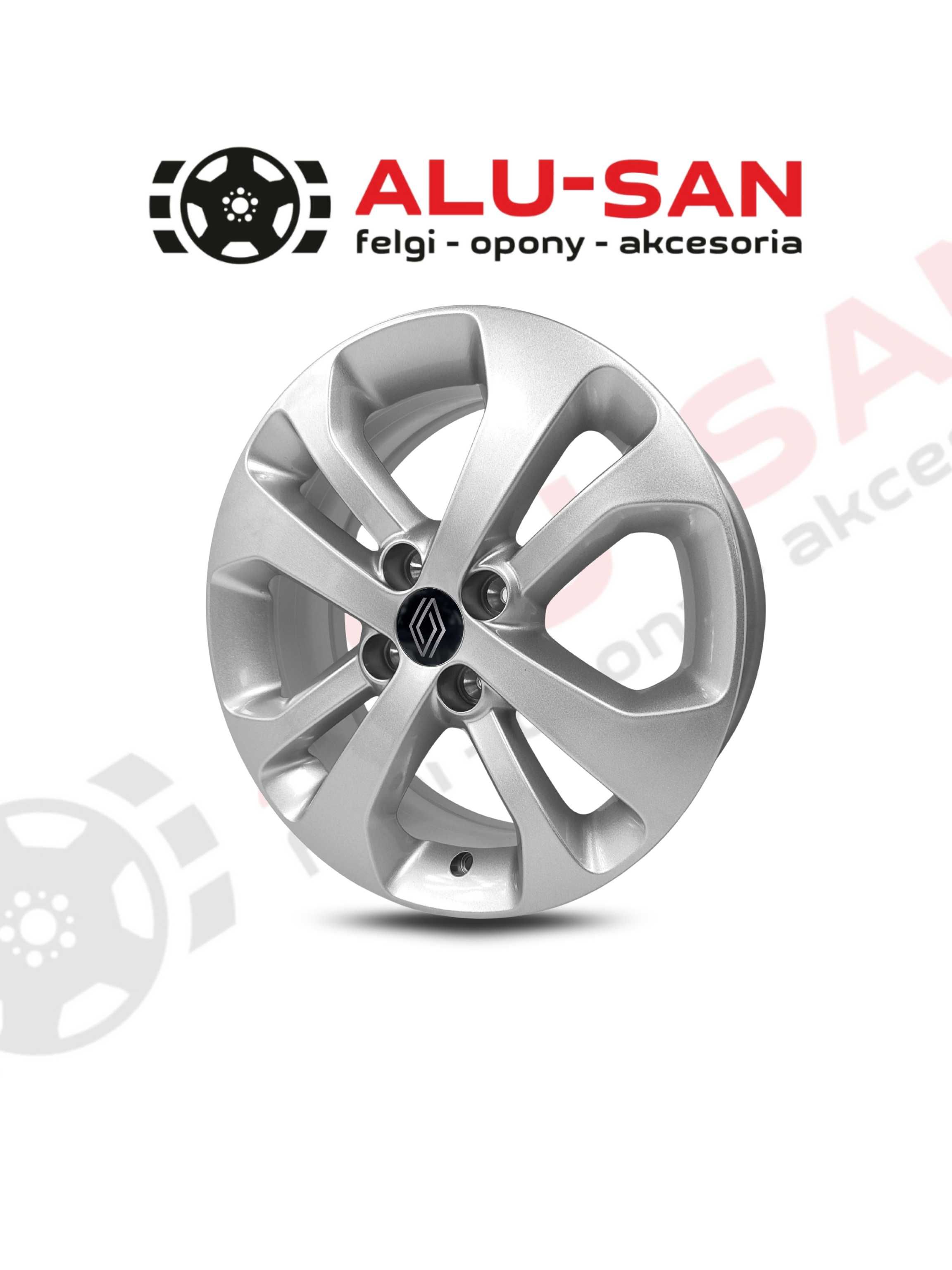 NOWE Alufelgi 16" RENAULT Captur Clio Megane Modus Zoe Twingo SREBRNY
