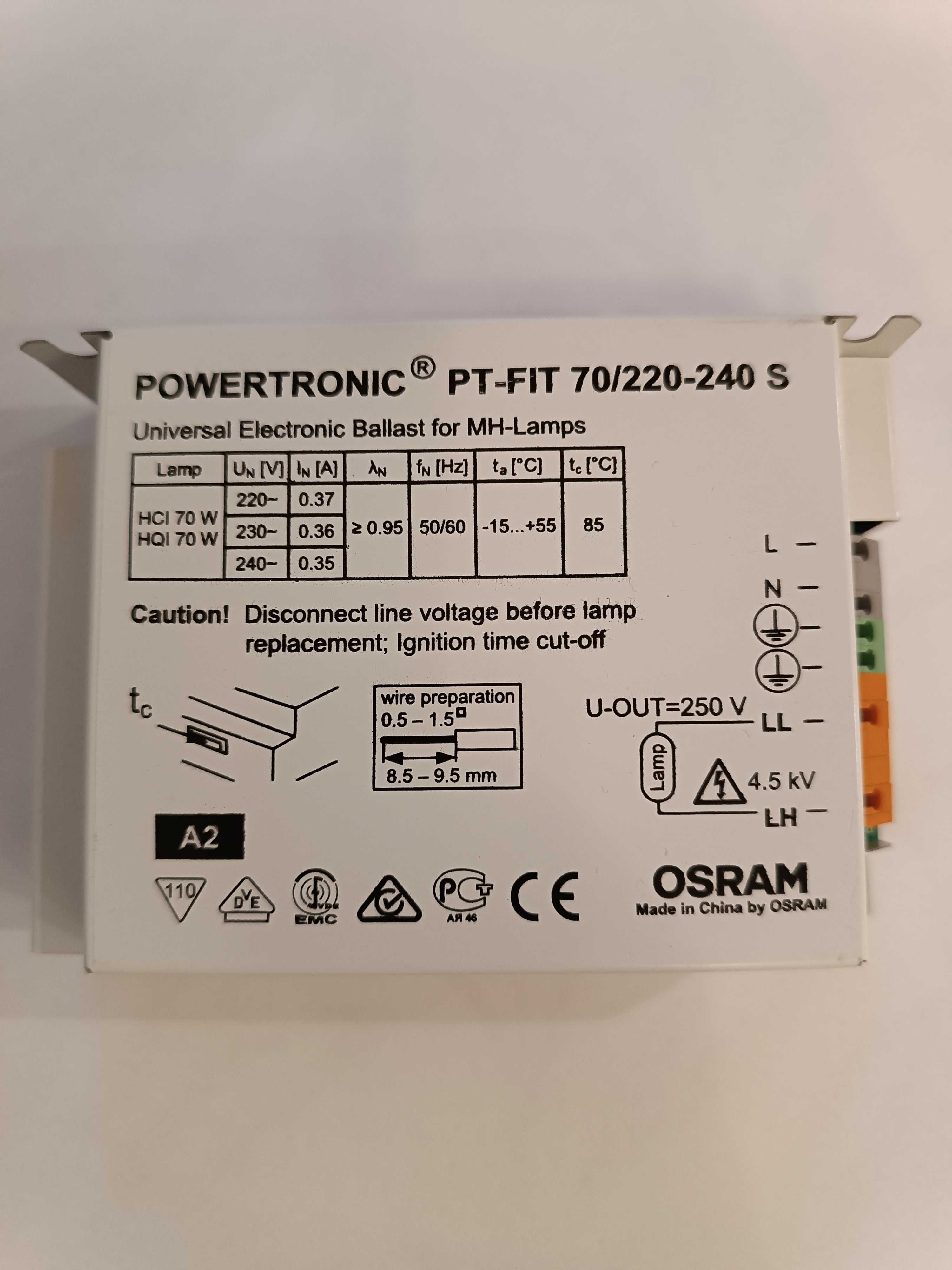 Statecznik elektr. OSRAM PT-FIT 70/220-240 S