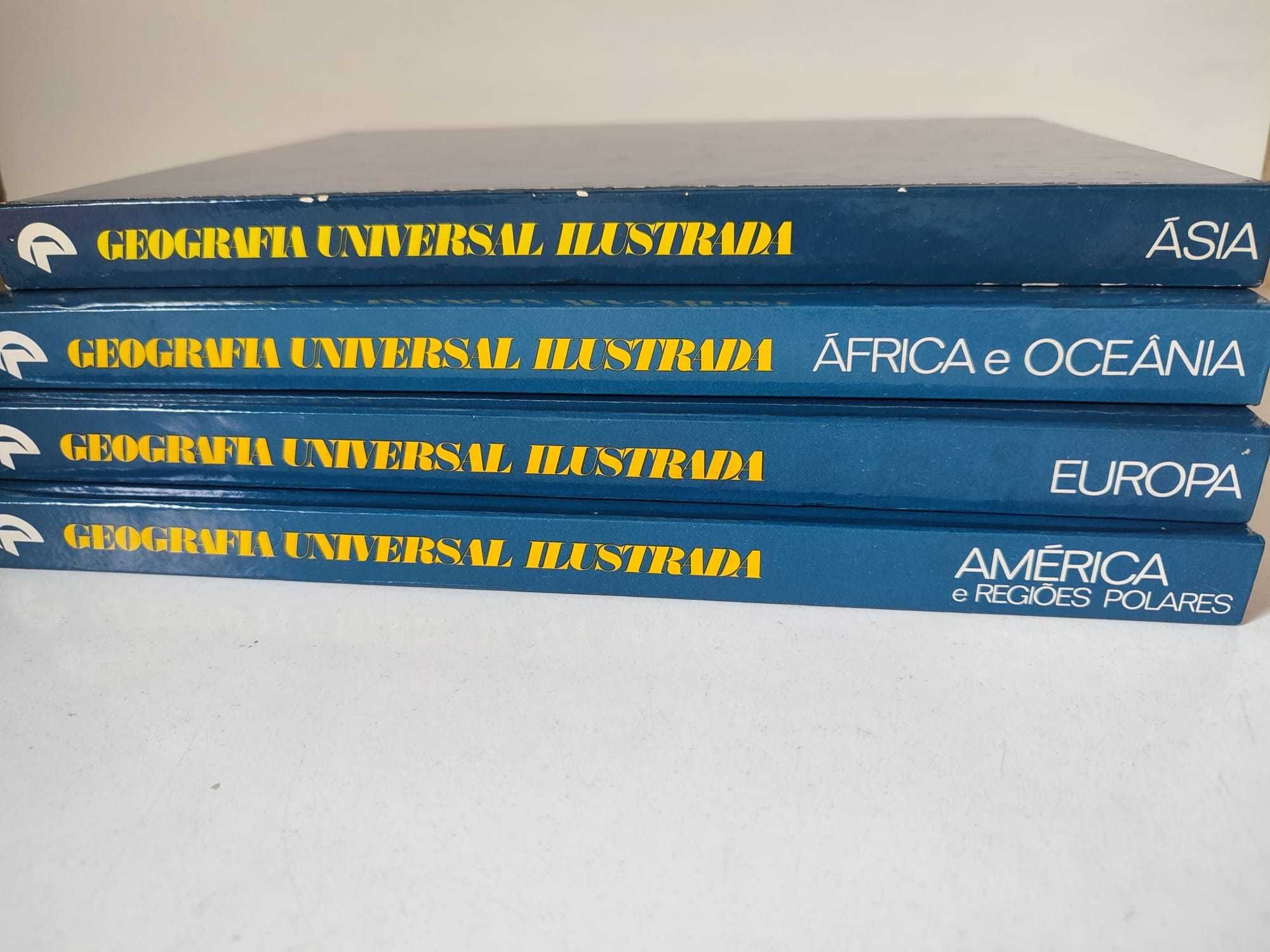 4 Livros de Geografia Universal Ilustrada