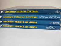 4 Livros de Geografia Universal Ilustrada