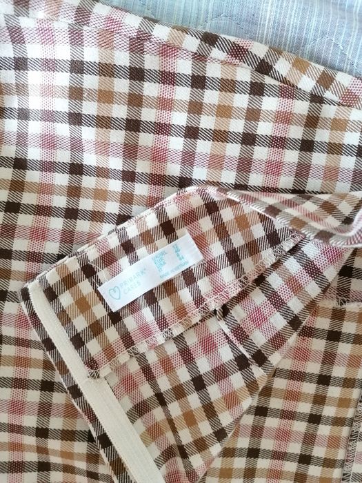 Saias xadrez Rosa e beje