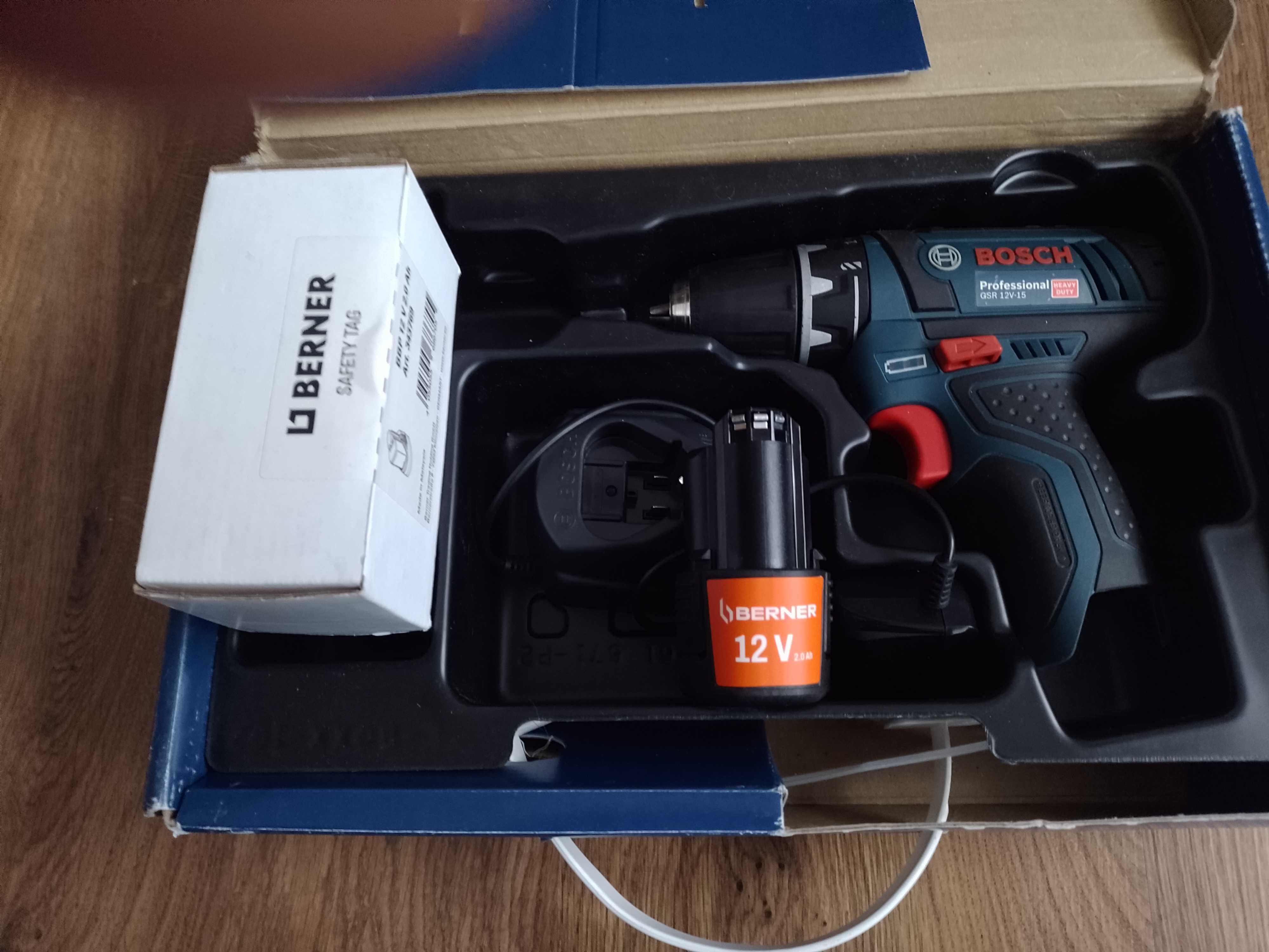 Wkrętarka BOSCH GSR 12V-15 JAK NOWA ,nowe aku