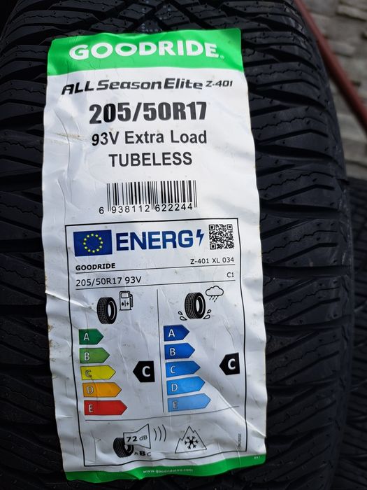 4 Opony wielosezonowe NOWE 205/50 R17 Goodride Montaż Gratis!