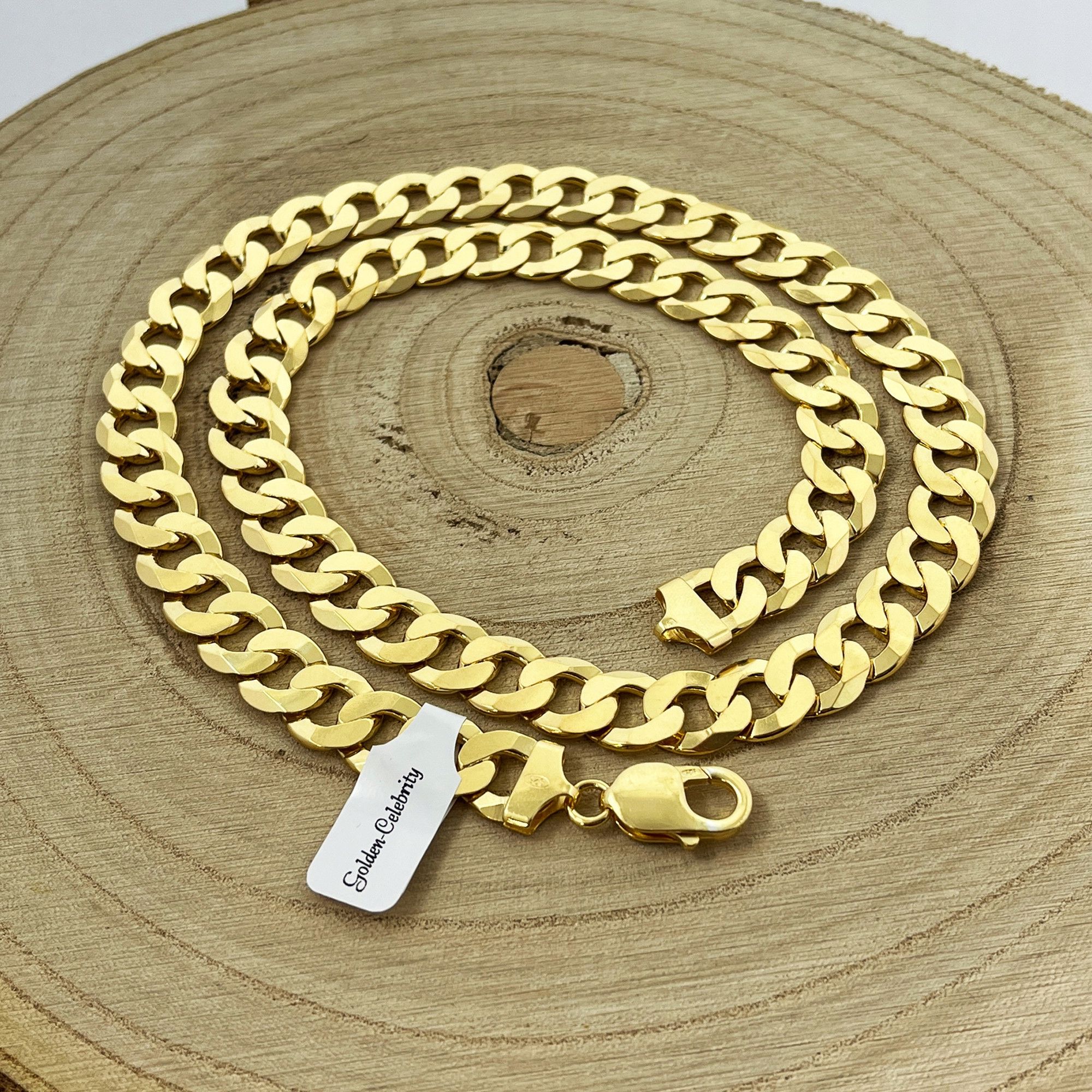 Potężny Gruby Łańcuszek Złoty Męski 925 Pancerka 11,5 Mm + Gratisy + G