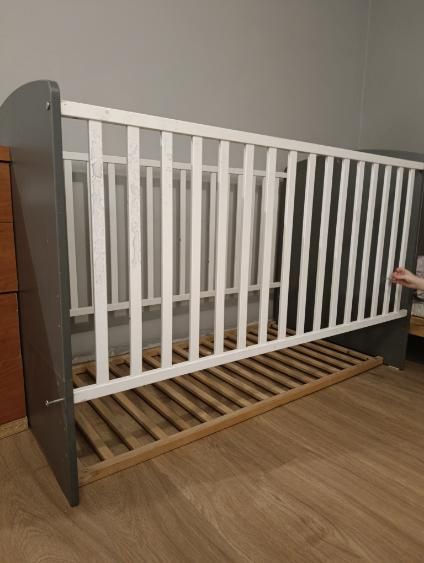 Łóżeczko dziecięce 140x70 2w1 Kojec tapczanik