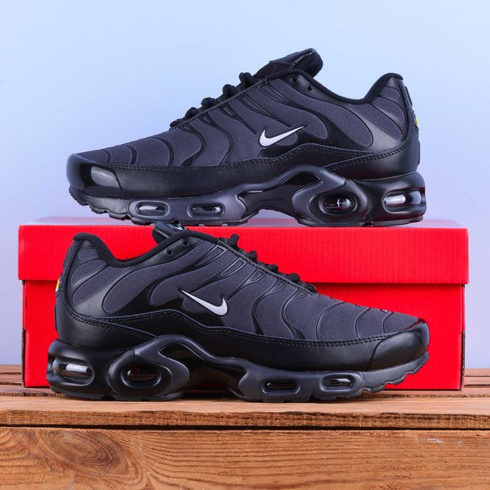 (2124) Термо Зимові Кросівки Nike Air Max TN сірі графіт (37-41) найк