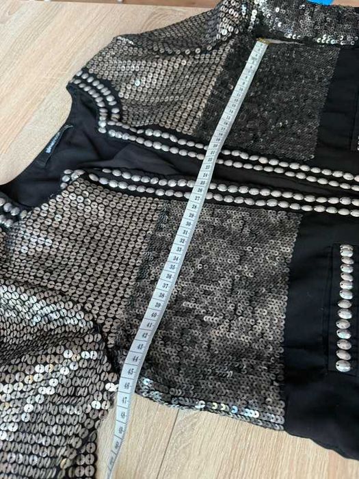 Marynarka cekinowa Gina Tricot 34 – sceniczna, błyszcząca