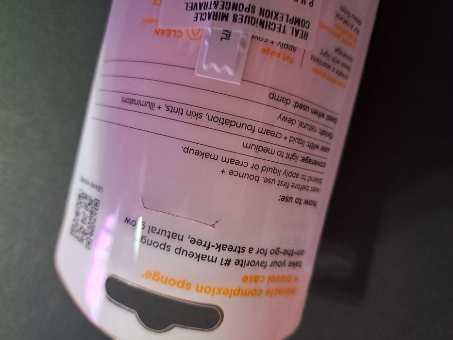 Esponja de maquilhagem base Real Techniques Miracle Complexion NOVO