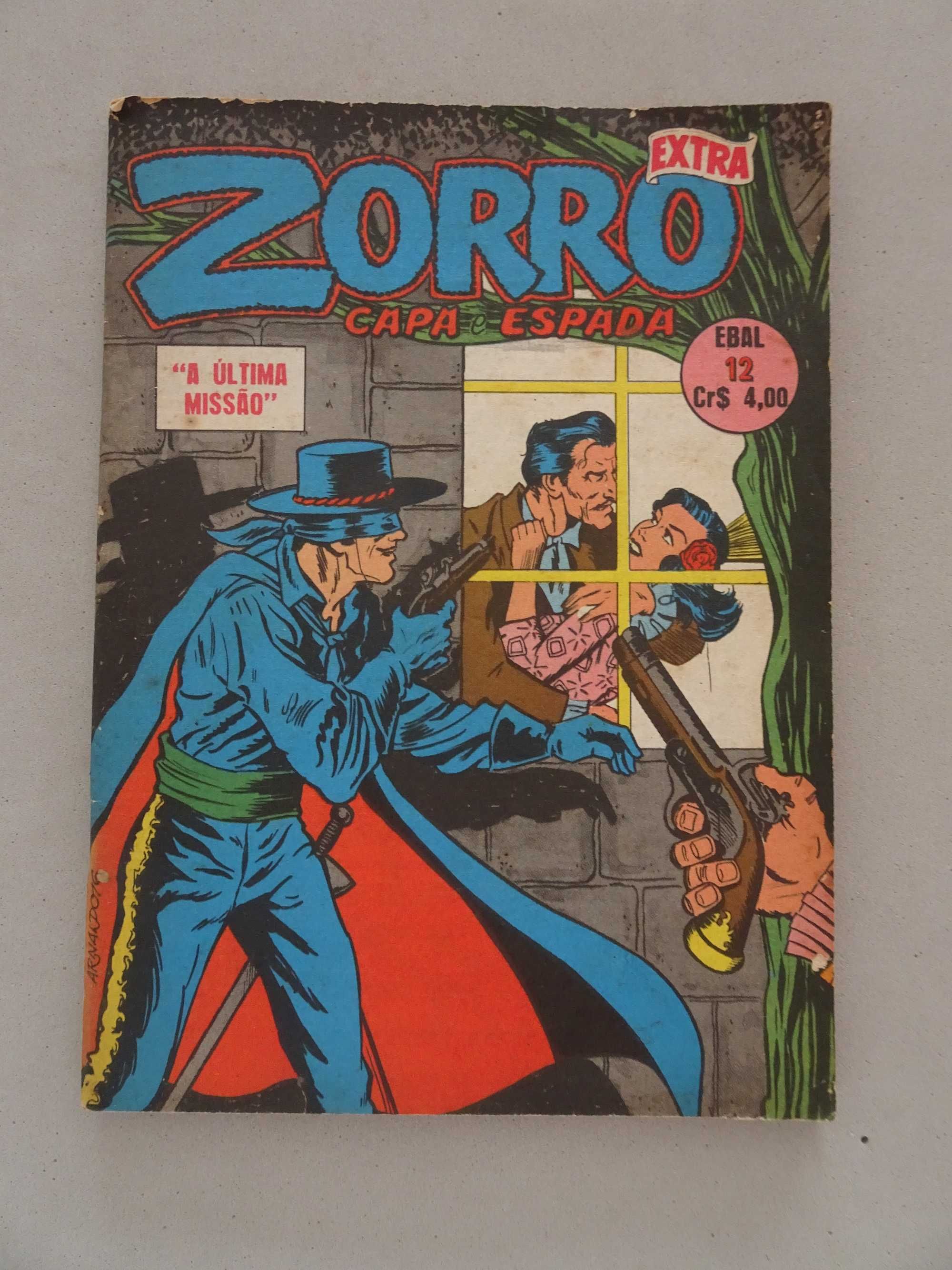 Livro EBAL - Zorro extra capa e espada nº 12