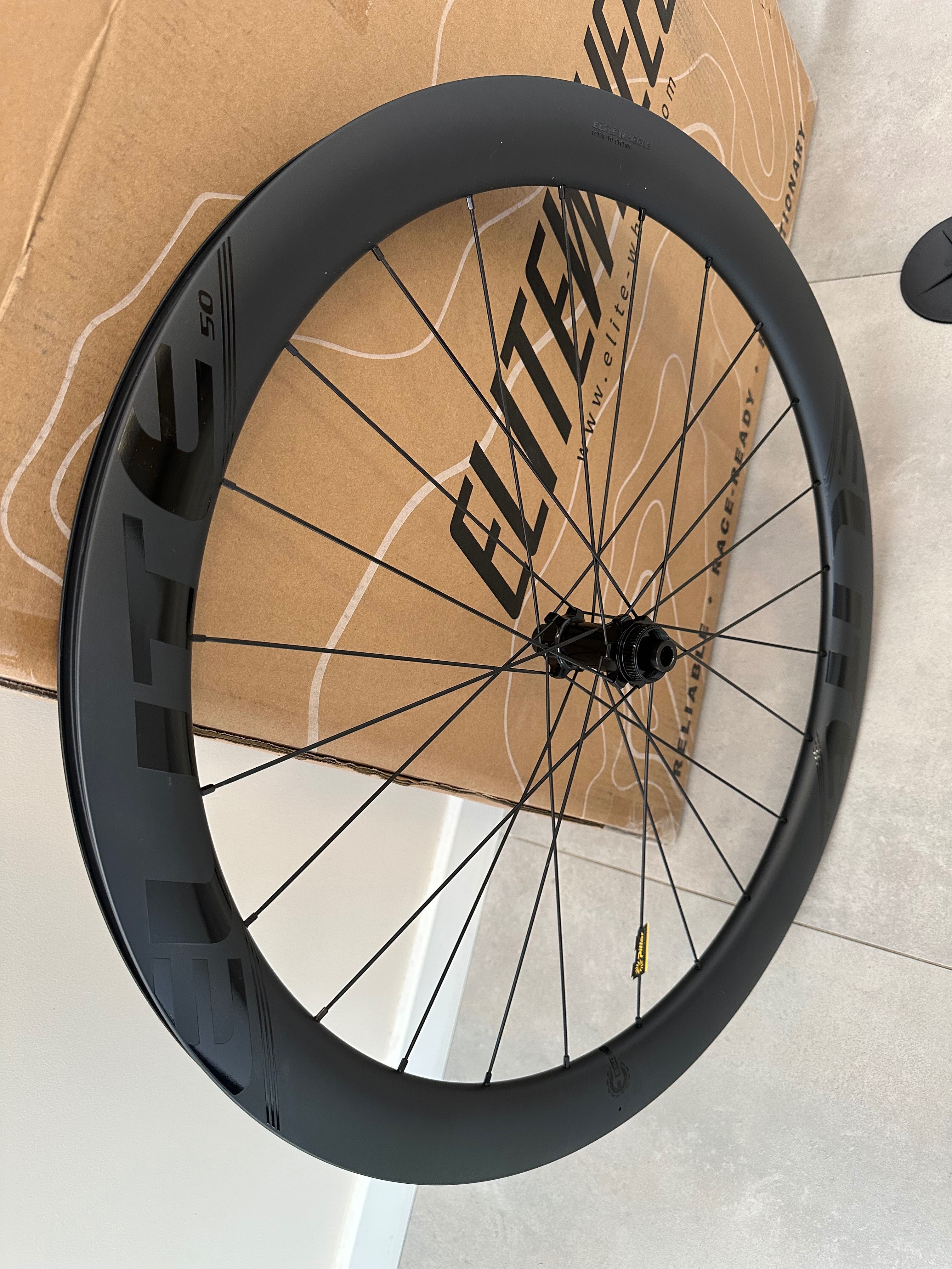 Elitewheels ENT-DISC Koła Karbonowe Elite 50 mm stożek -NOWE