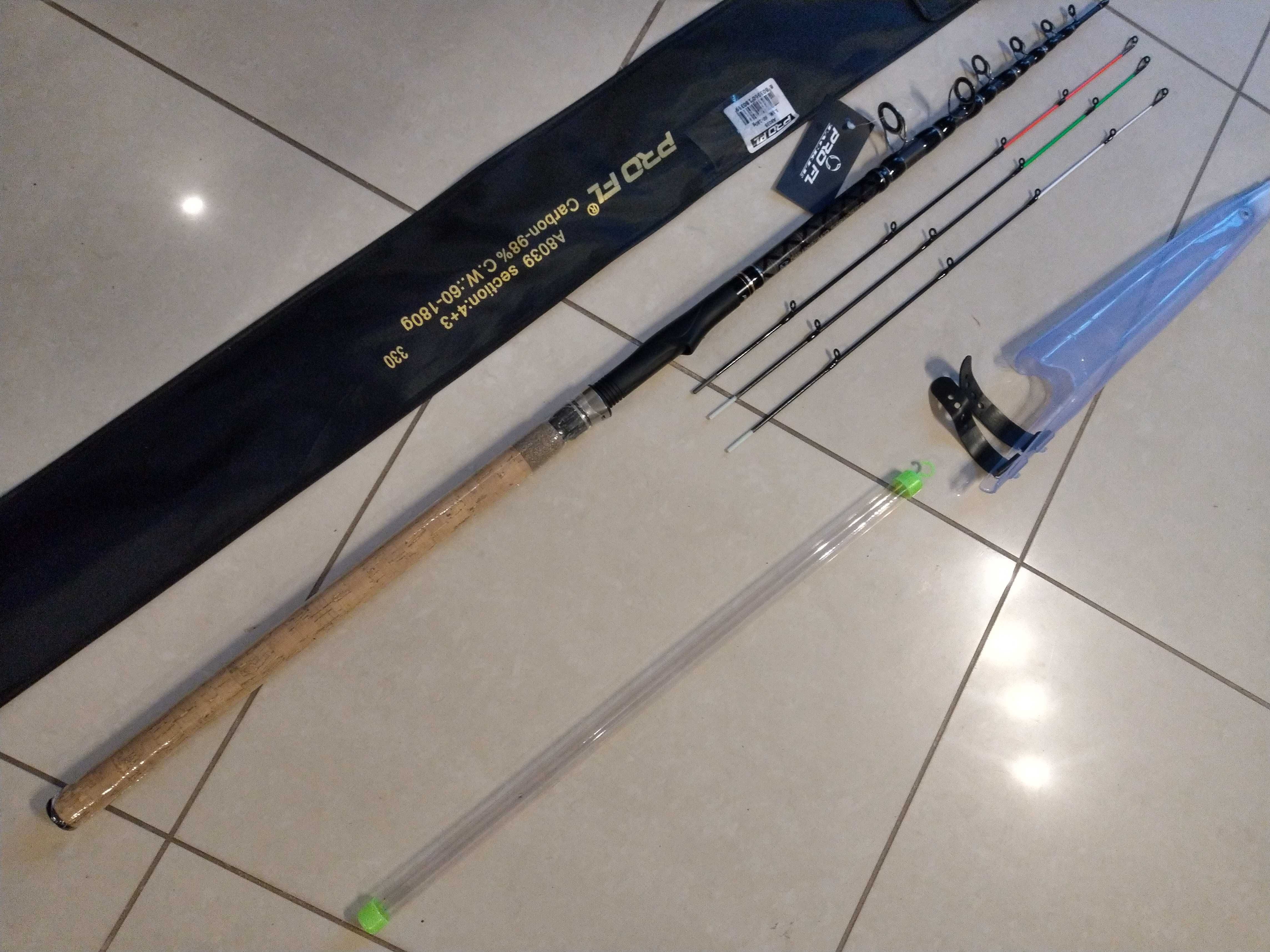 FL Tele Feeder 3,30m 60-180g mocny węglowy