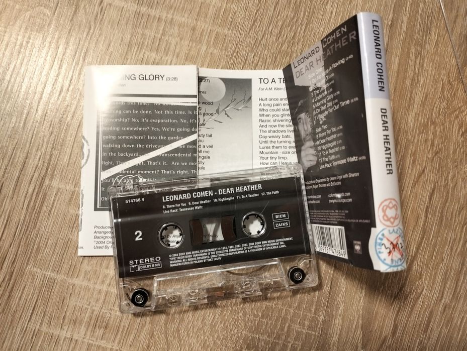 Kaseta magnetofonowa Leonard Cohen