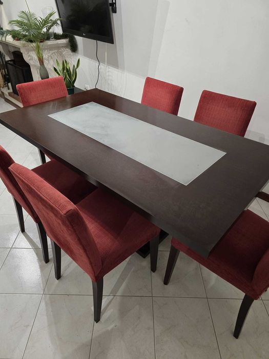 Mesa de sala 8 pessoas