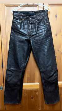 Męskie spodnie skórzane S/M Pantera vintage retro