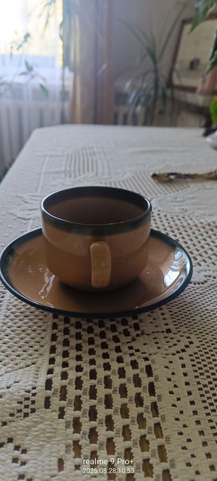 Zestaw do kawy porcelany Chodziez Dzbanek z podstawką i podgrzewaczem