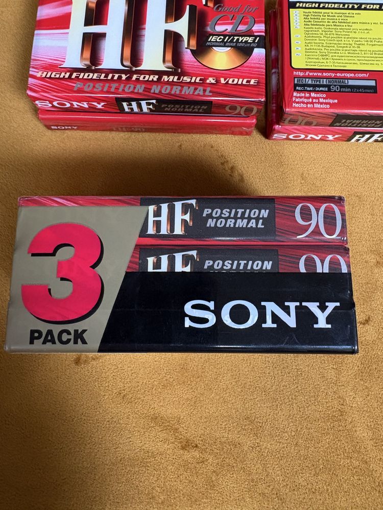 Kasety magnetofonowe Sony HF 90 nowe