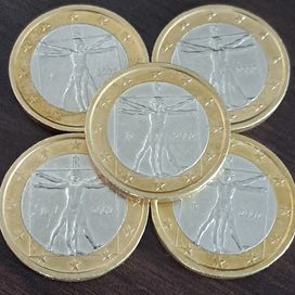Kolekcjonerskie 1 euro 2002r. Italia - Leonardo Da Vinci