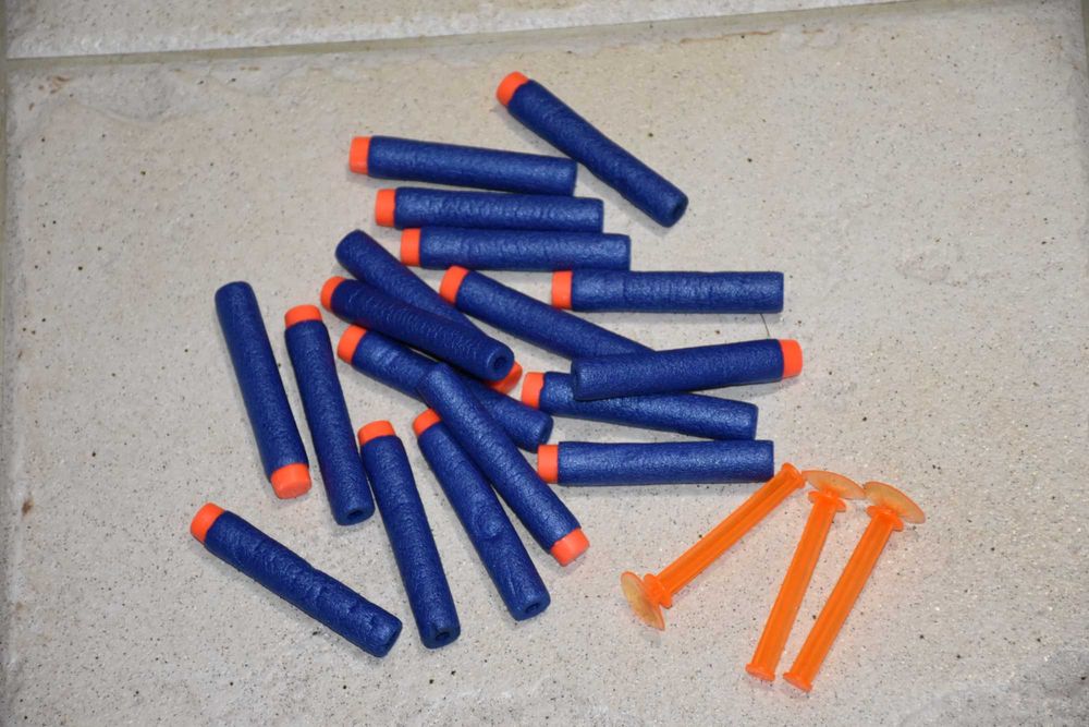 Strzałki do pistoletu nerf i z przyssawką