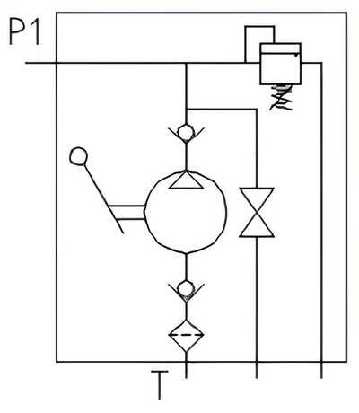 POMPA HYDRAULICZNA Ręczna Jednostronna 25cm3 PRB + Zbiornik 7L [4367]