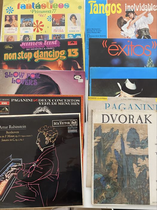Pack discos vinil 80 discos