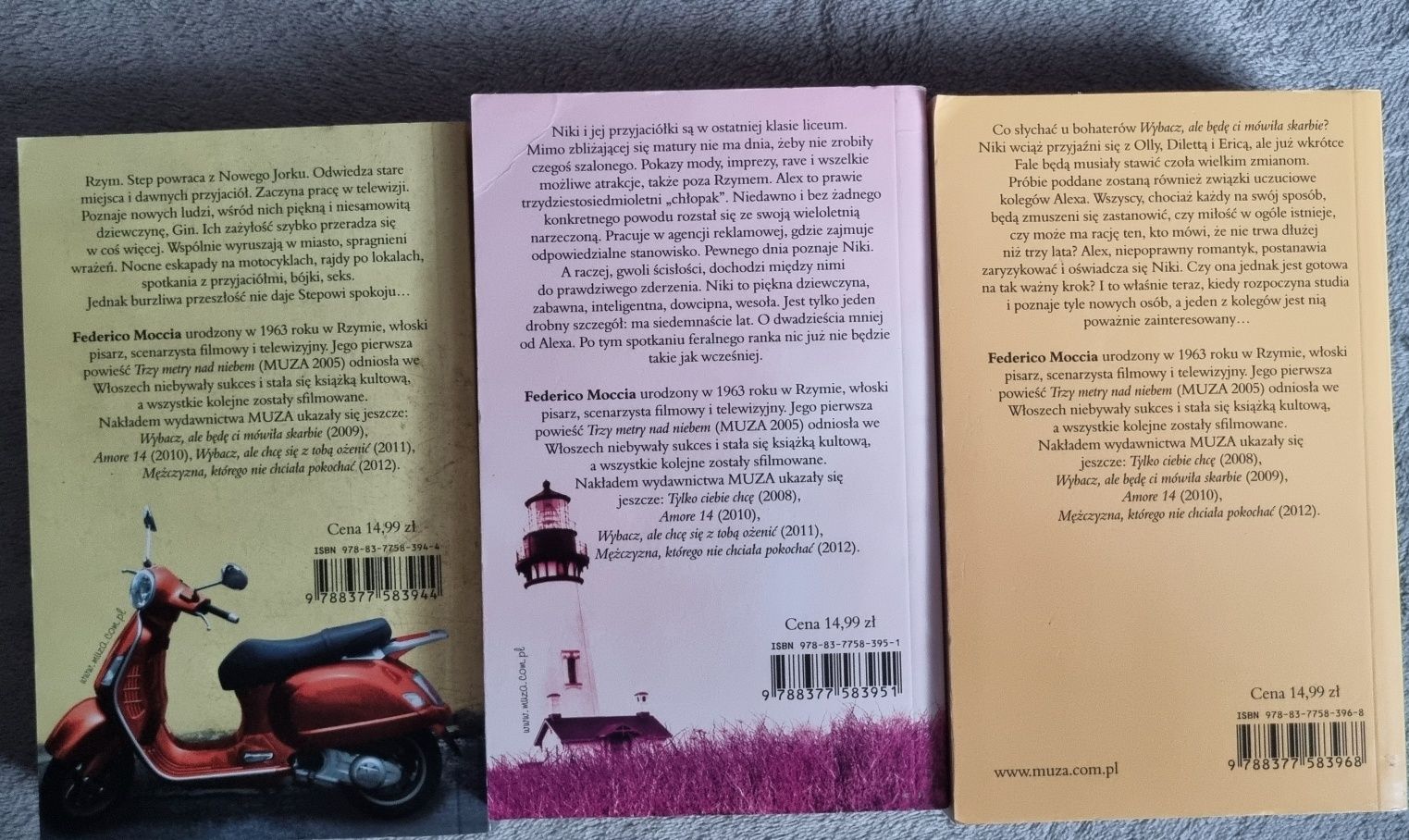Federico Moccia zestaw trzech książek