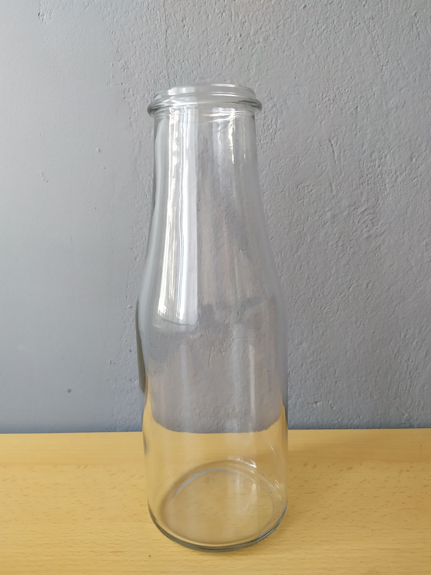 Szklana butelka na mleko wazon karafka Ikea